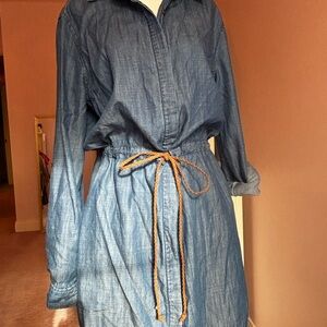Life in Progress Blue Denim Shirt Dress